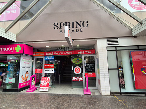 Bondi Medical Spring St access